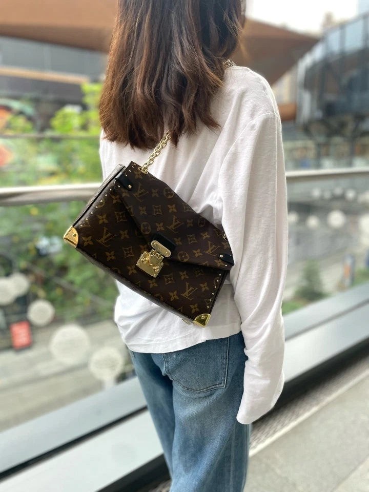 Louis Vuitton 2025 Trunkie Monogram Canvas Crossbody Bag Women