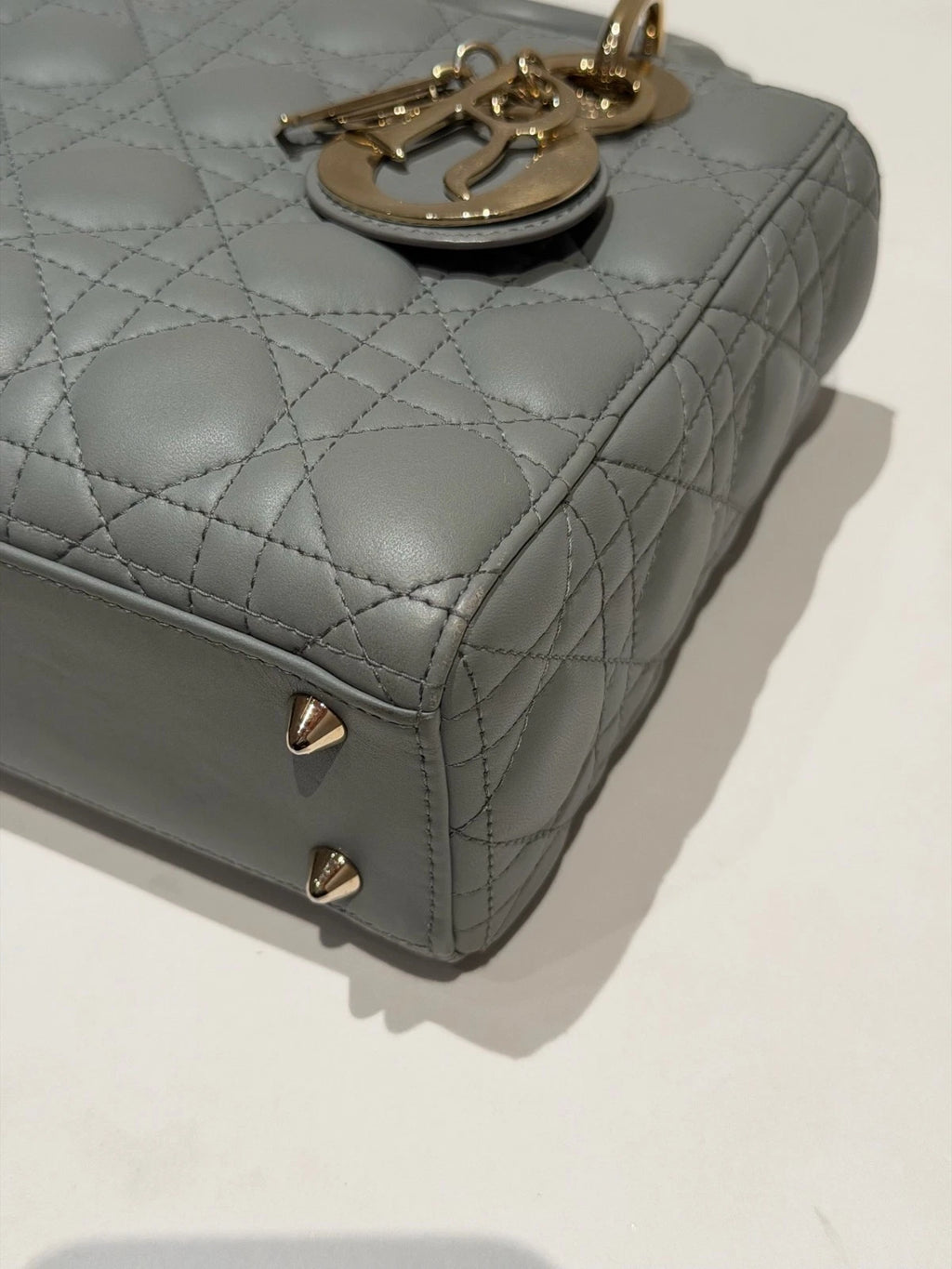 Christian Dior Lady Dior 2Ways Top Handle Bag Crossbody Women Dior Cannage