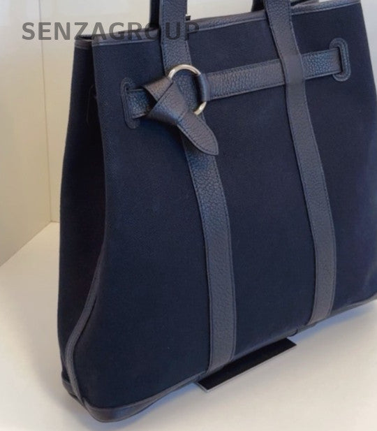 Hermes Garden GP Tote Bag Black Silver Used Women Classic Designer