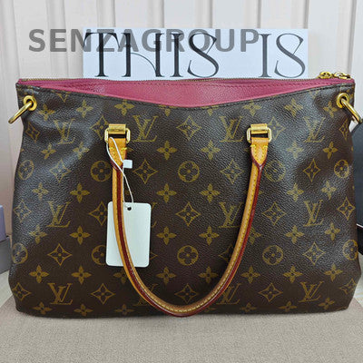 Louis Vuitton Pallas Monogram Medium Handbag Shoulder Bag Women's Classic