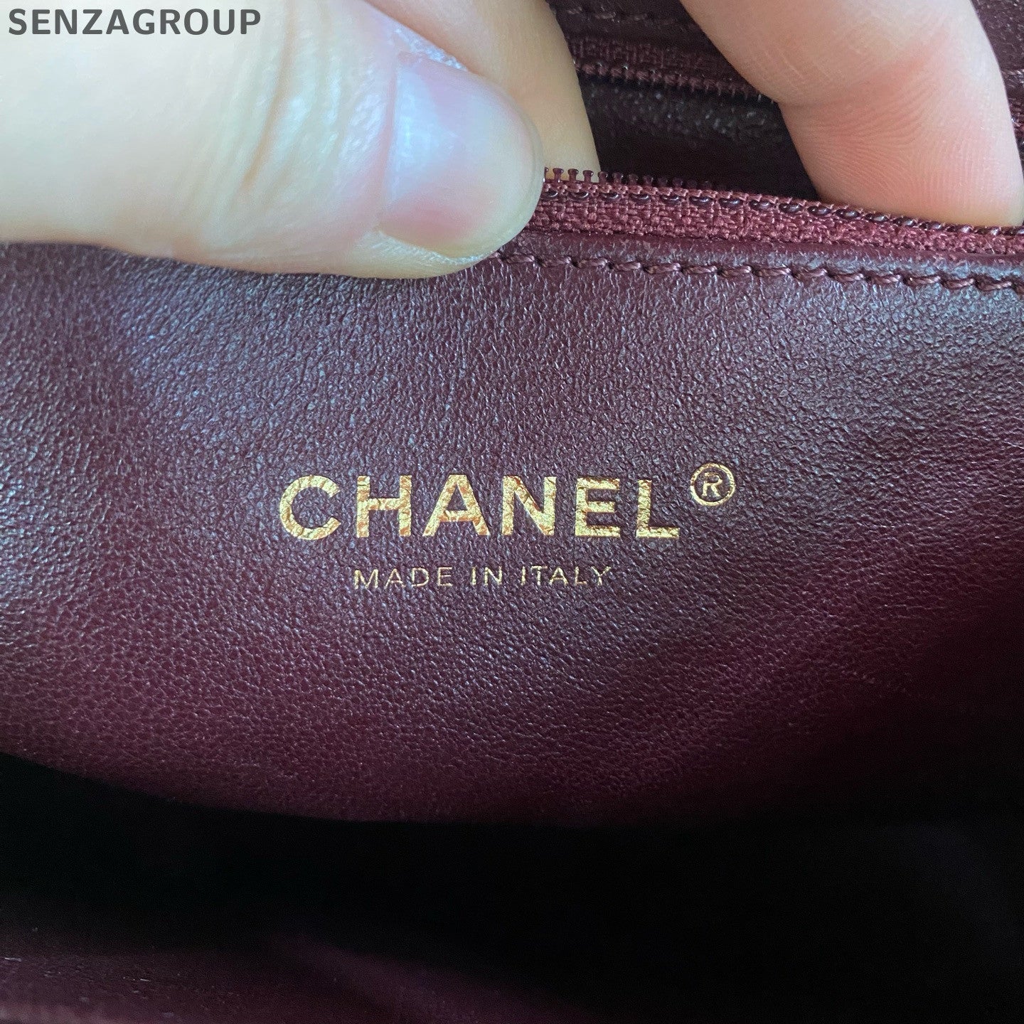 Bolso de hombro Chanel Affinity rojo dorado cadena mensajero clásico para mujer-