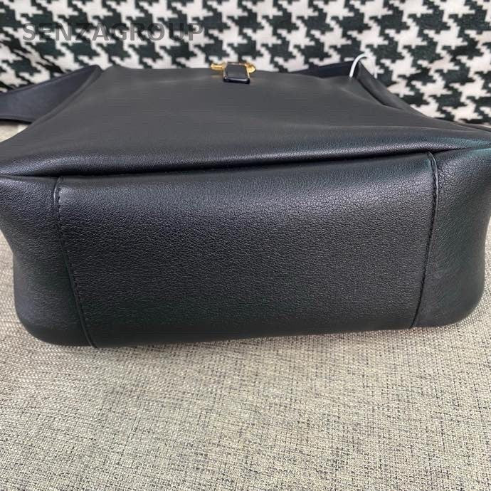 Saint Laurent Hobo PM Handbag Shoulder Bag Black Gold Women Classic Fashion