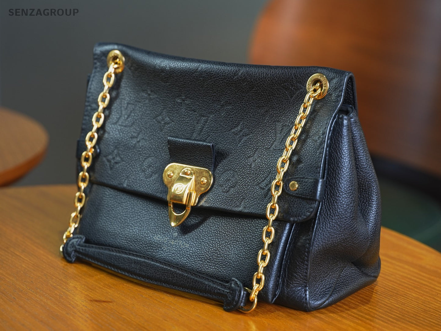 Louis Vuitton Monogram Empreinte Black Vavin MM Shoulder Bag Crossbody