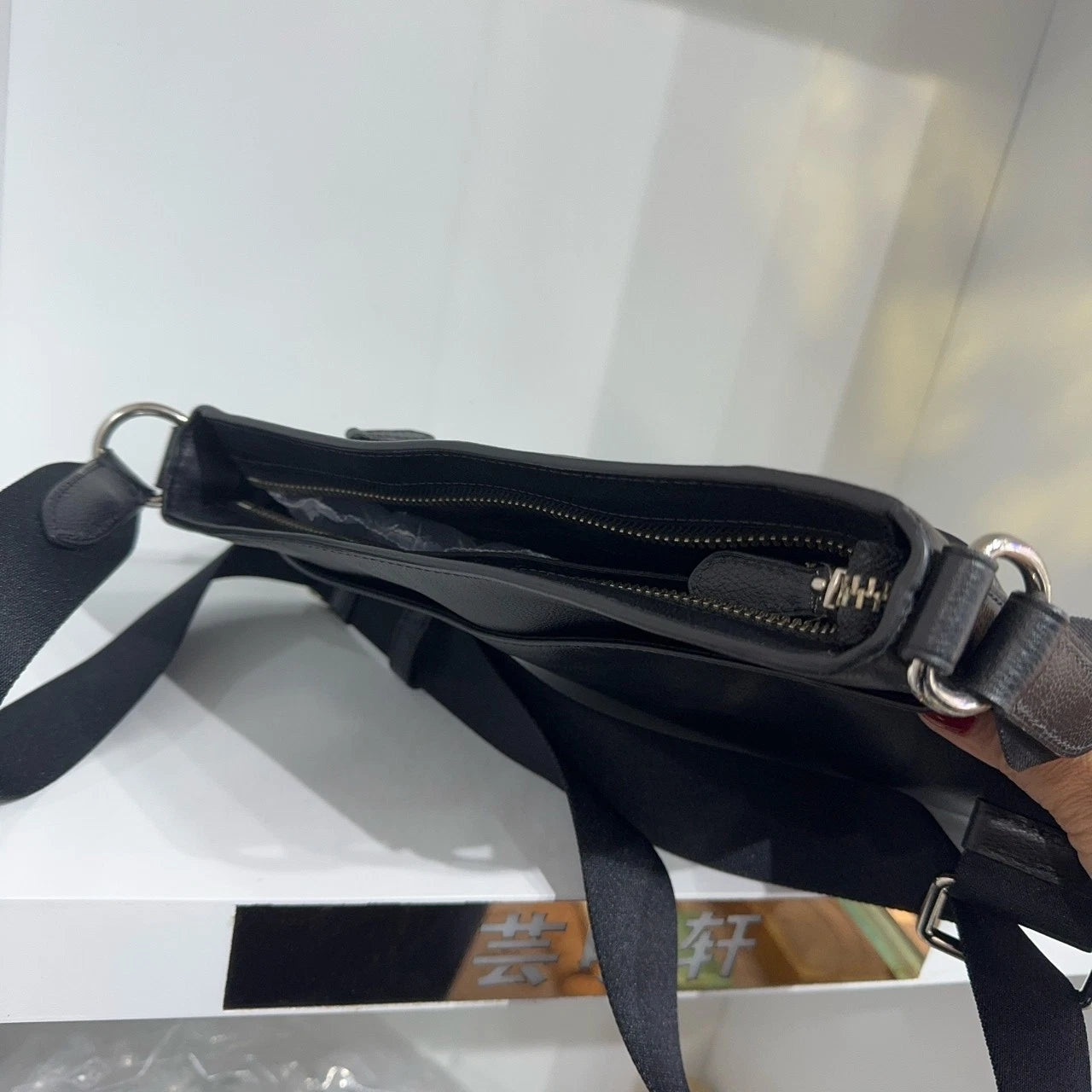 Coach Black Leather Shoulder Crossbody Bag For Women