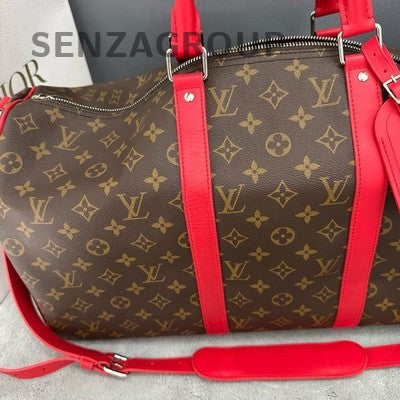 Louis Vuitton Keepall 50 Bandoulière Travel Bag Unisex Classic