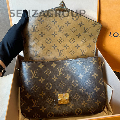 Louis Vuitton Monogram Canvas Messenger Bag in Caramel with Gold Hardware