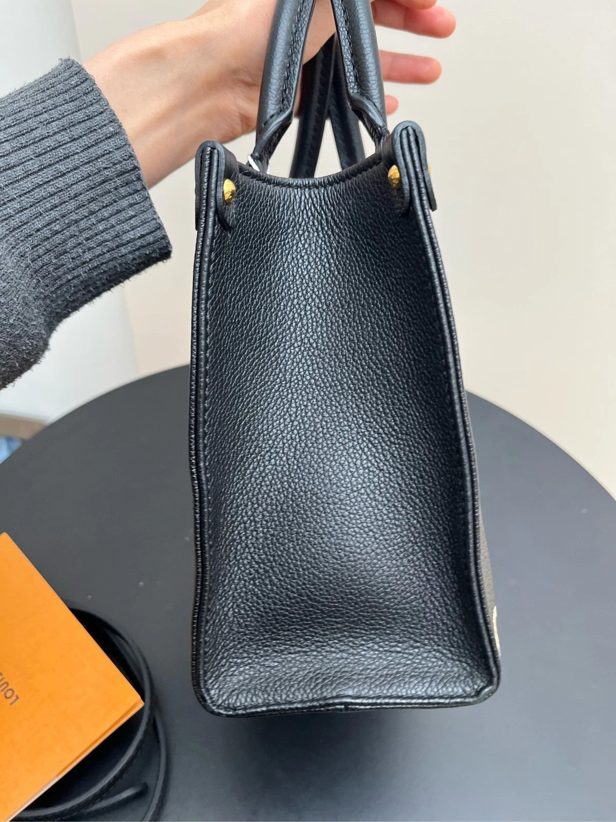 Louis Vuitton Onthego Black White Small Tote Bag For Women