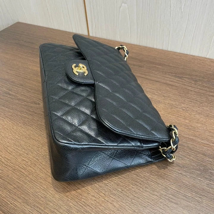 Chanel Classic Flap Jumbo Chain Shoulder Bag Crossbody Women Diamond