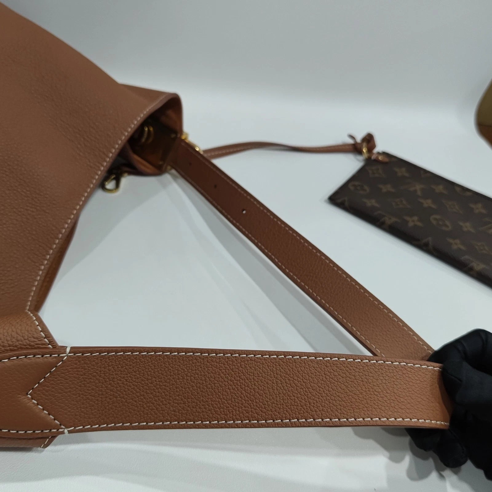 Louis Vuitton Lowkey Hobo Calfskin Shoulder Bag For Women