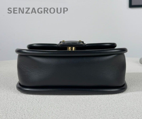 Louis Vuitton Epi Leather Messenger Bag Crossbody Top Handle Bag Women Black