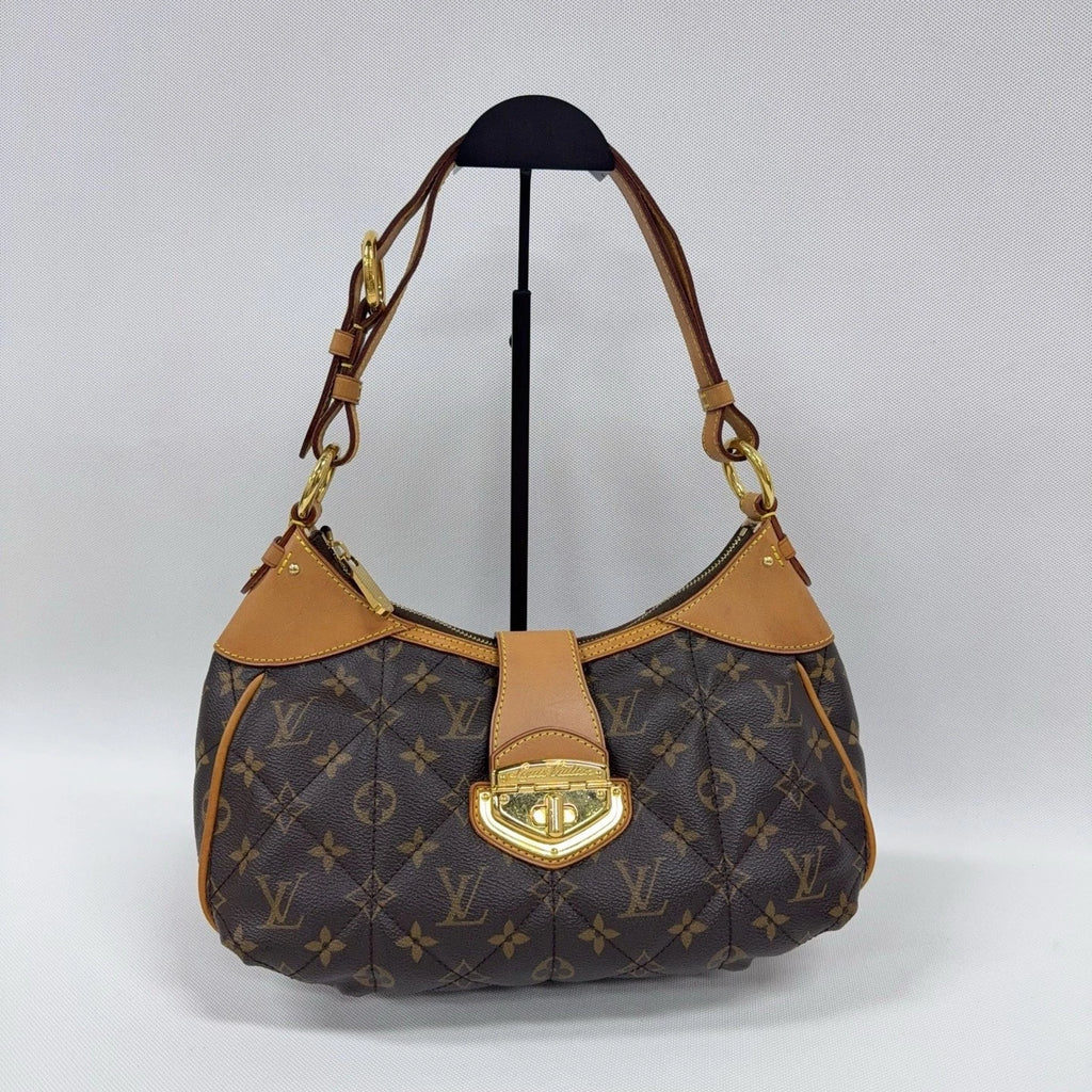 Louis Vuitton Tulum Monogram Shoulder Bag Brown Gold Used Women Classic