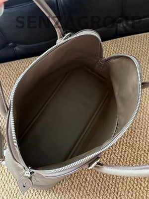 Hermes Bolide 31 Bag Grey Silver Hardware Women's Classic Handbag