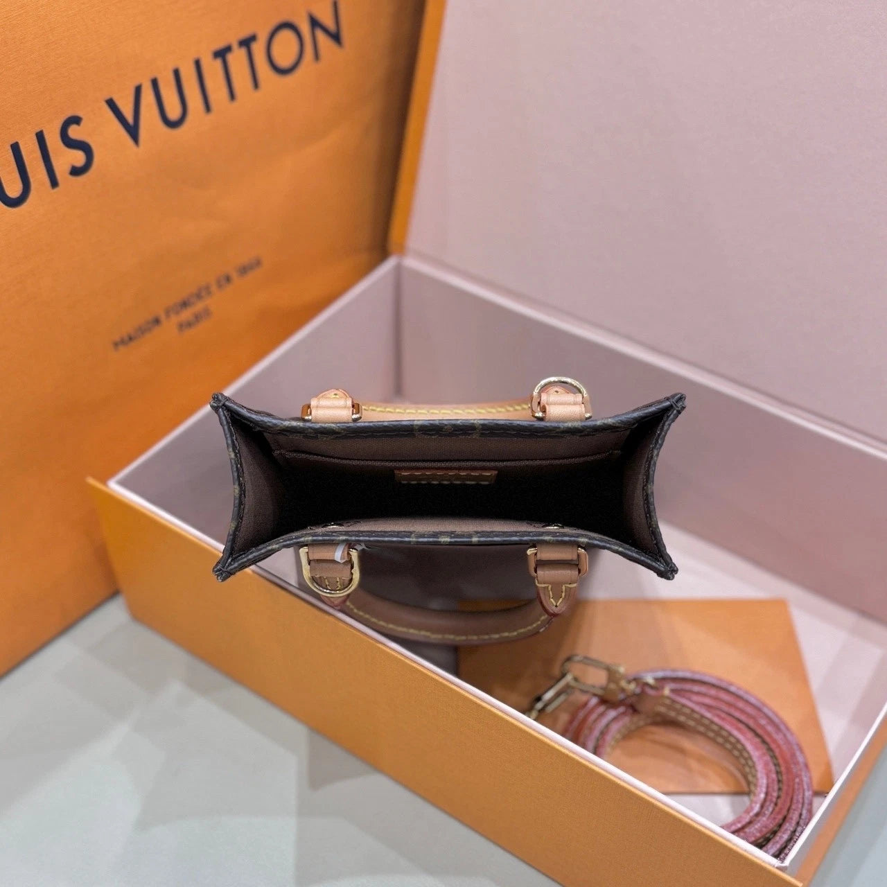 Louis Vuitton Canvas Mini Tote Bag For Women