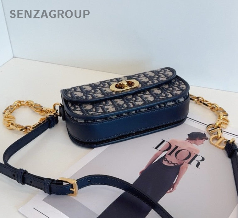 Christian Dior Oblique Avenue PM Monogram Chain Shoudler bag Crossbody Women