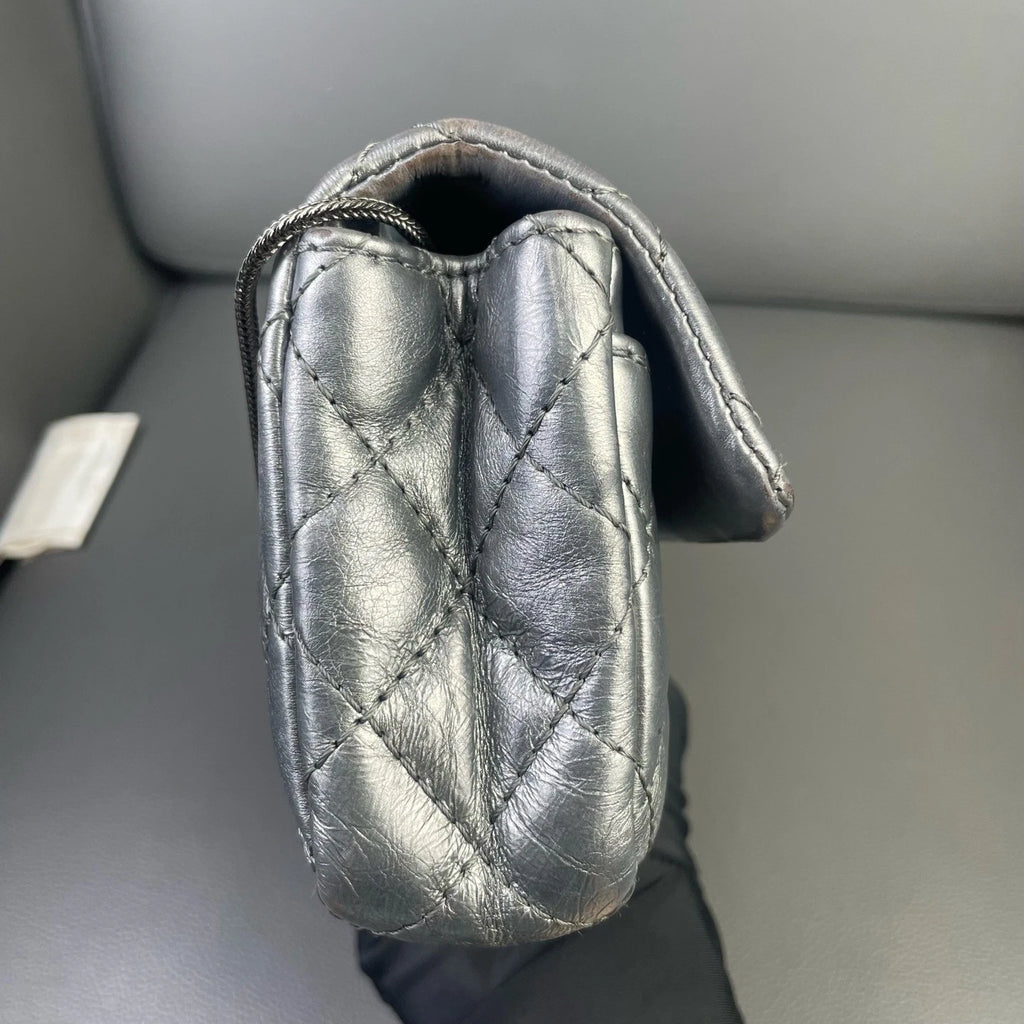 Chanel 2.55 Pearl Leather Baguette Shoulder Underarm Bag For Women