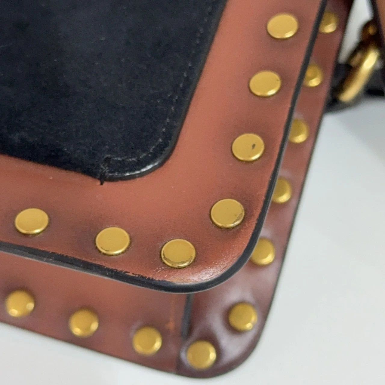 Coach Tabby 26 Black Leather Rivet Shoulder Handbag Crossbody For Women