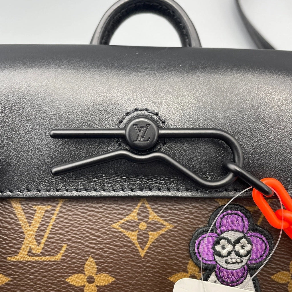 Louis Vuitton Steamer Backpack Monogram Canvas Top Handle Bag Brown Women