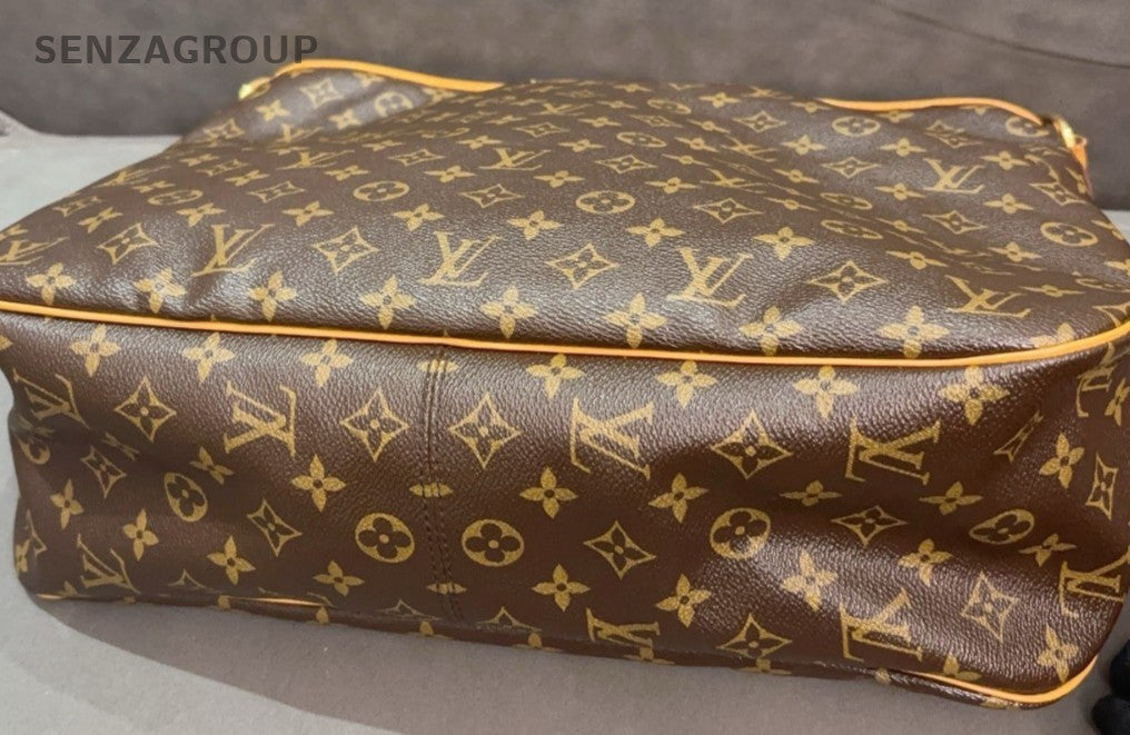 Louis Vuitton Monogram Delightful MM Shoulder Bag Brown Gold Used Women Classic