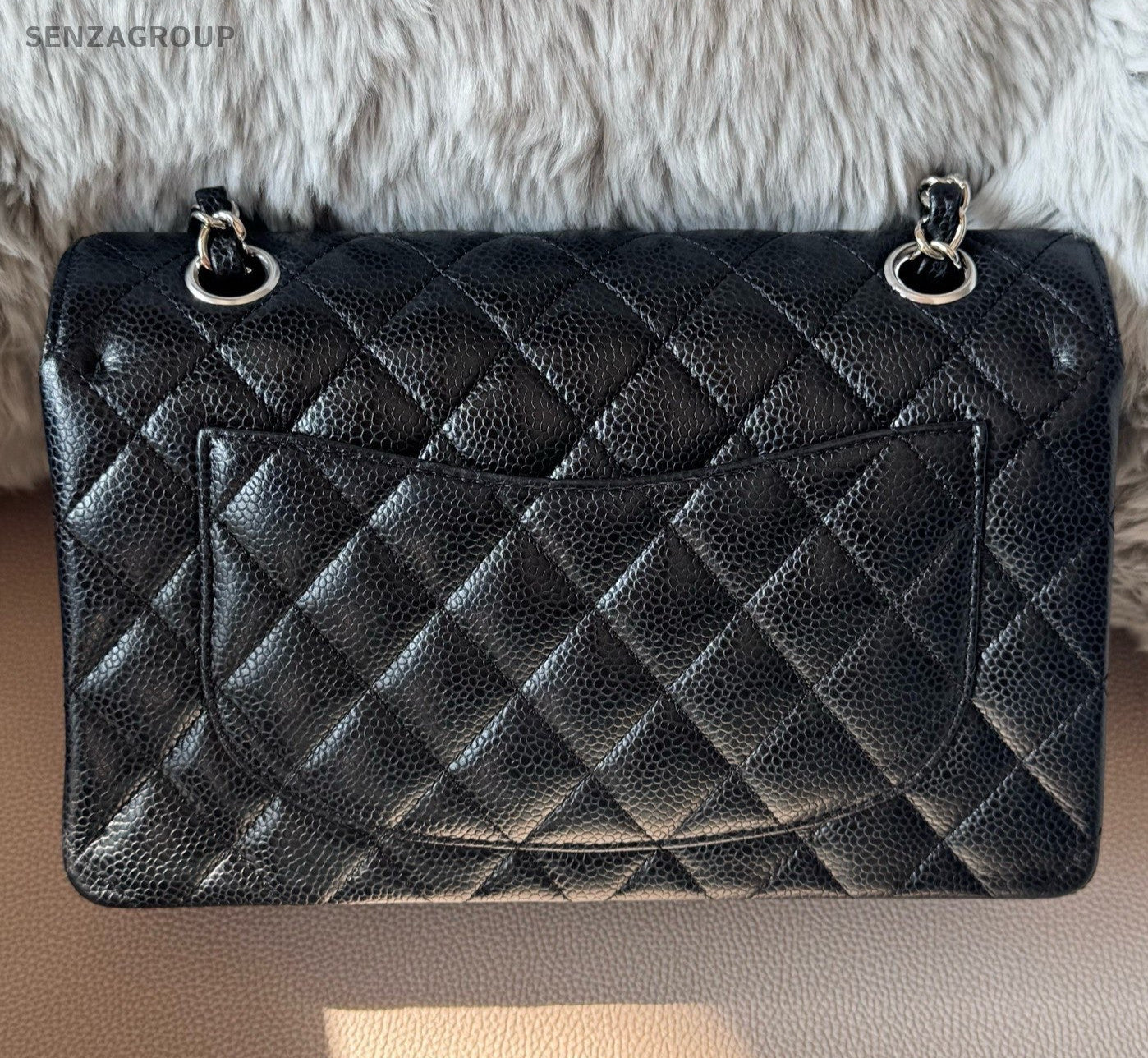 Chanel Classic Flap PM Chain Shoulder Bag Black Gold Women Fashion Diamond