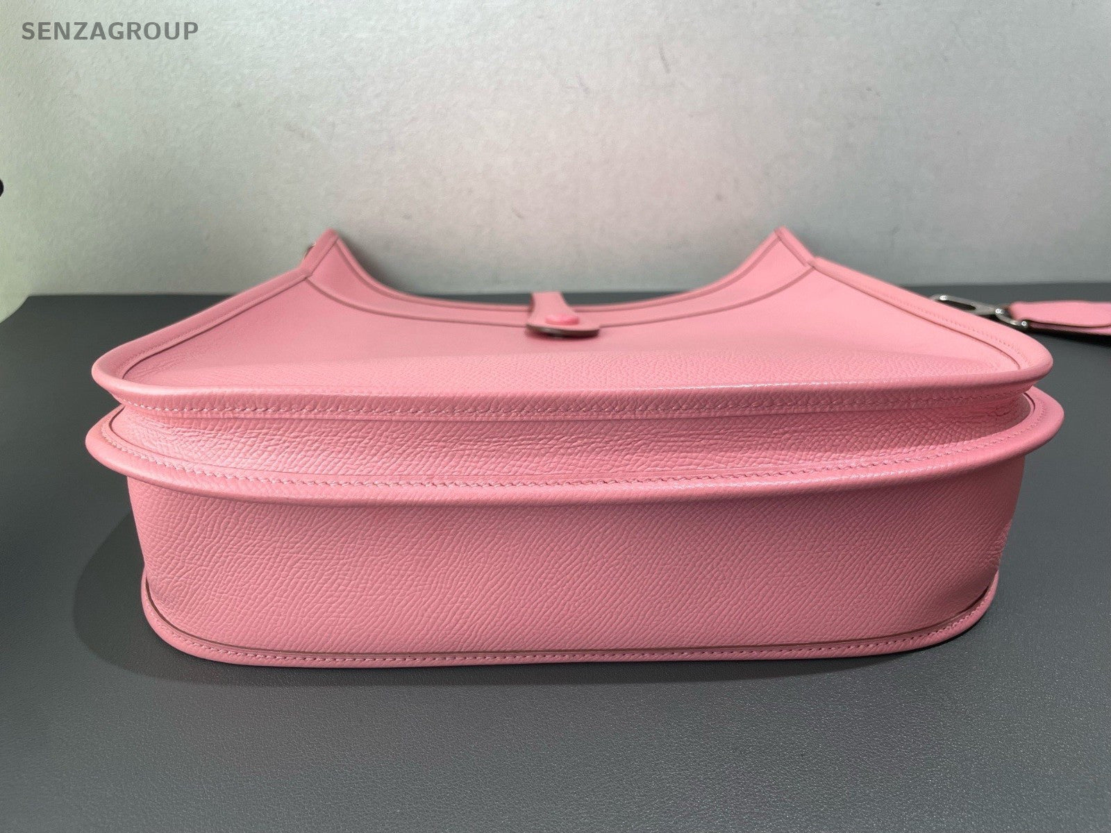 HERMES Evelyne 2Way Shoulder Bag Crossbody Pink Silver Women Classic