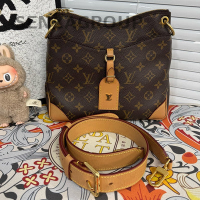 Louis Vuitton Monogram Croissant Shoulder Bag Brown Small Women's Classic