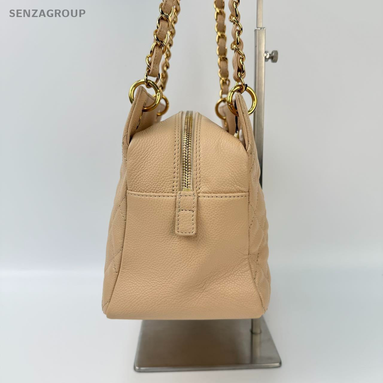SJ0001 CHANEL PTT beige color leather