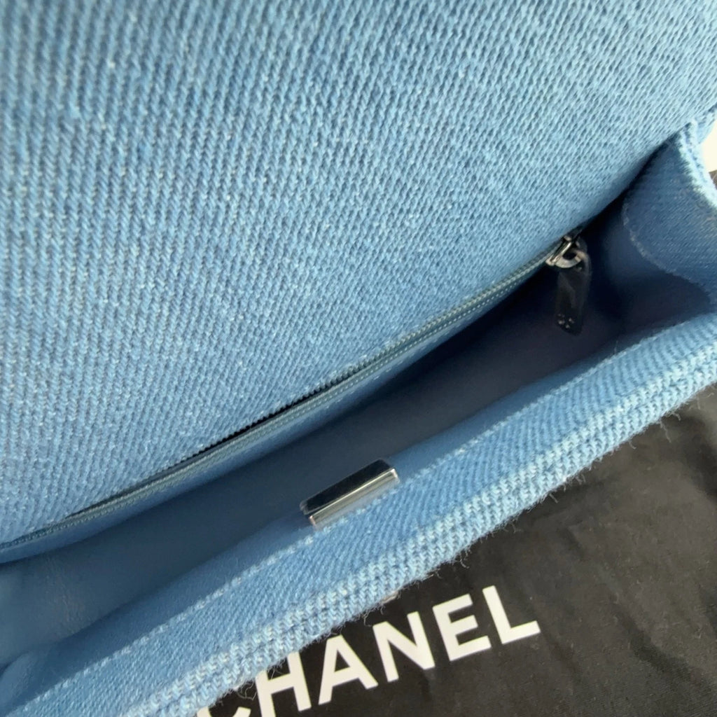 CHANEL Heart Denim Shoulder Bag For Women
