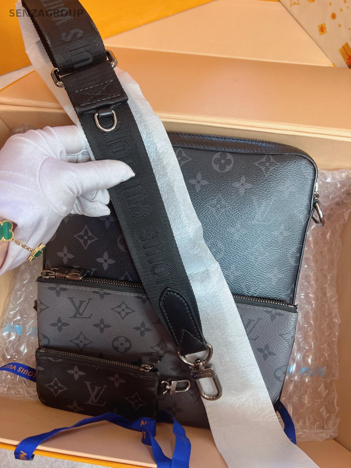 Louis Vuitton Trio Black Monogram Shoulder bag Crossbody Almost Brand NEW