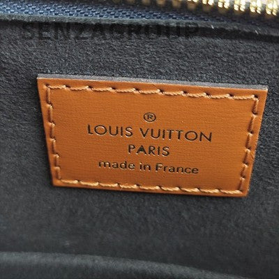 Louis Vuitton Denim Alma BB Blue Gold Handbag Crossbody Women Fashion