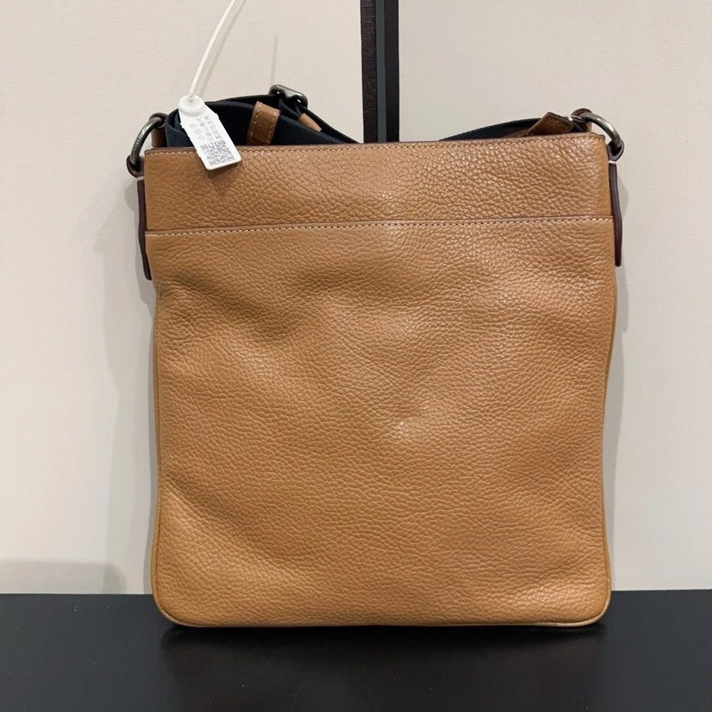 Coach Printed Leather Shoulder Crossbody Bag Brown