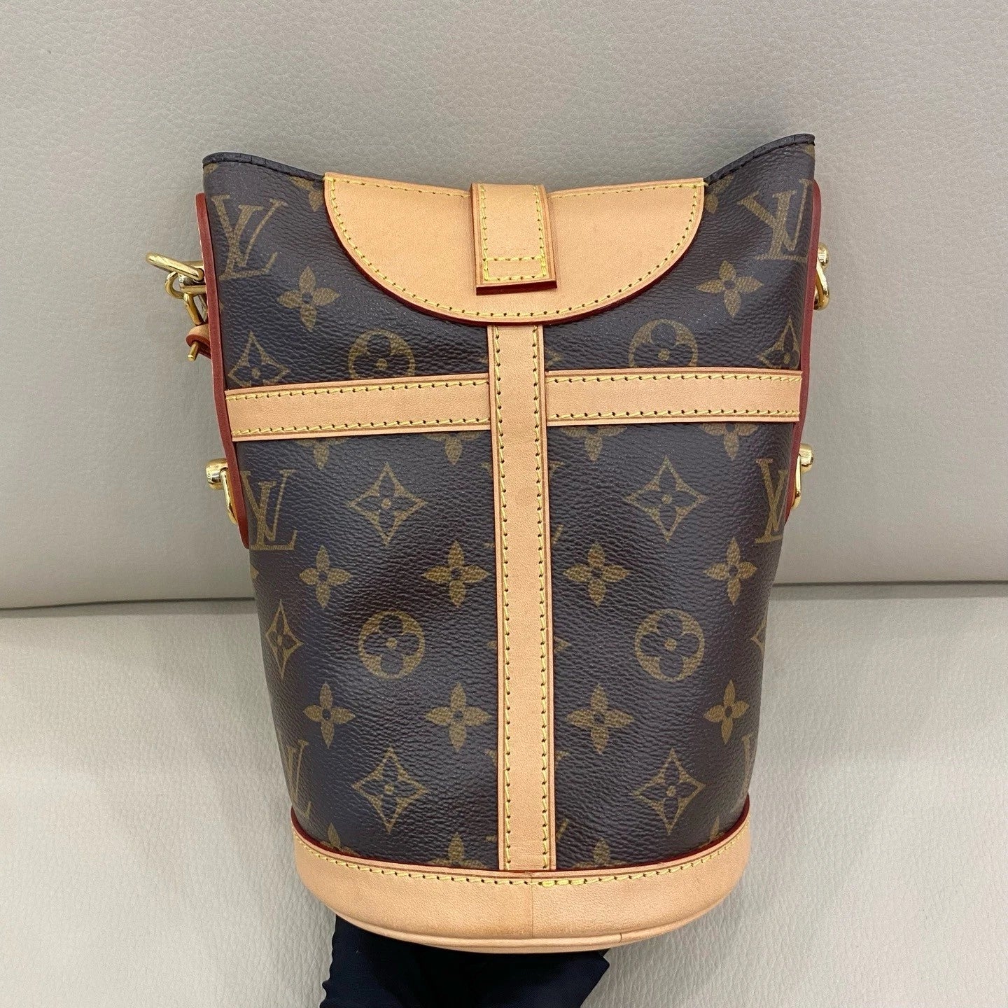 Louis Vuitton Duffle Monogram Canvas Top Handle Shoulder Bag