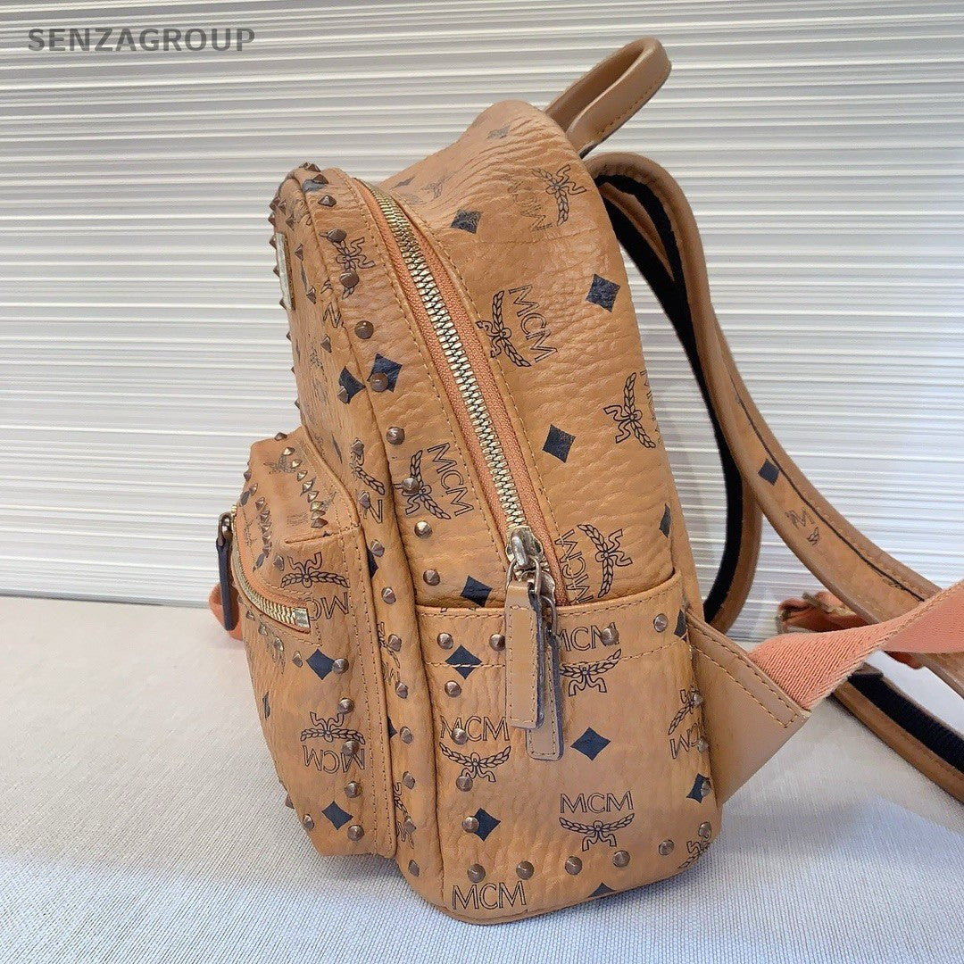 MCM Cognac Backpack PM Monogram Shoulder bag Classic