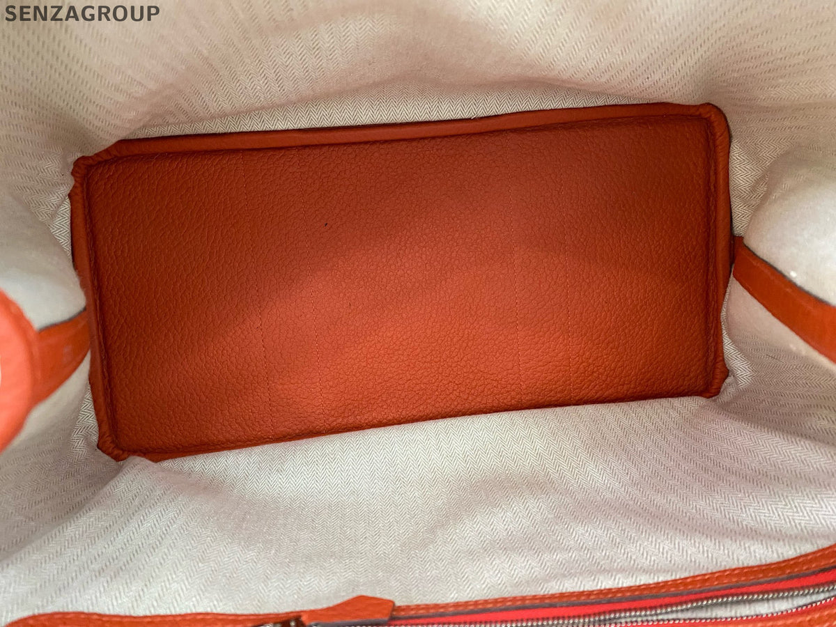 Hermès Garden Party 36 Tote Bag Red Silver Women's Classic Handbag