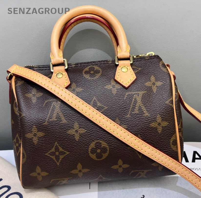 Louis Vuitton Nano Speedy Monogram Top Handle Shoulder bag Crossbody Women