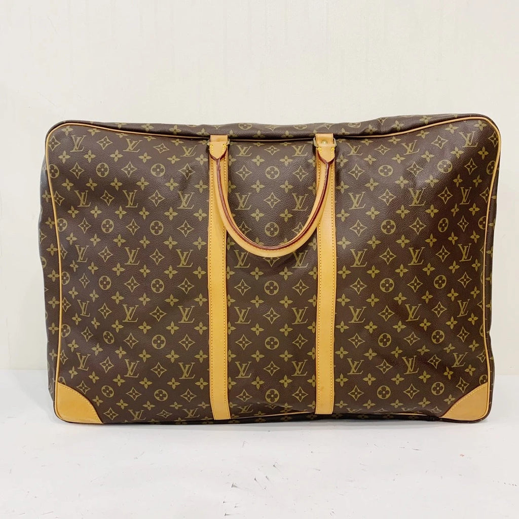 Louis Vuitton Sirius Monogram Handbag Brown Gold Unisex Adults Classic
