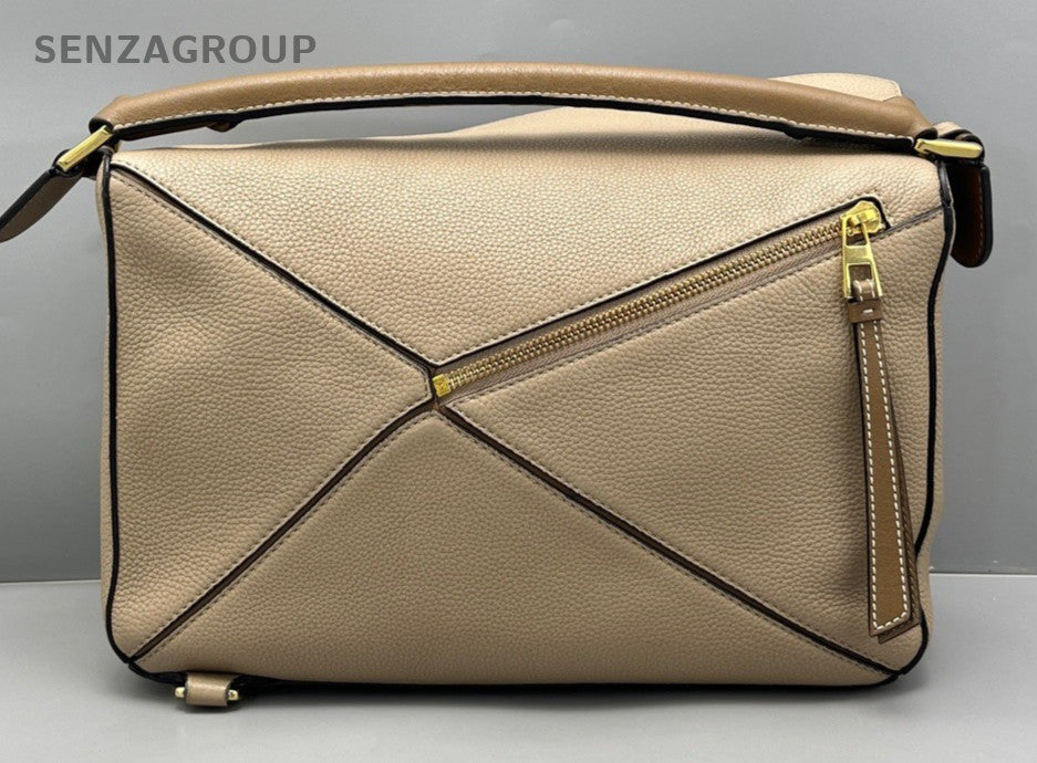 LOEWE Puzzle MM Shoulder Crossbody Bag Sand Women