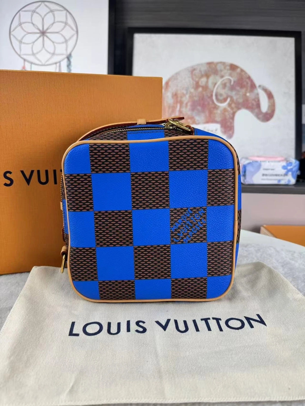 Louis Vuitton Canvas Crossbody Messenger Bag For Women