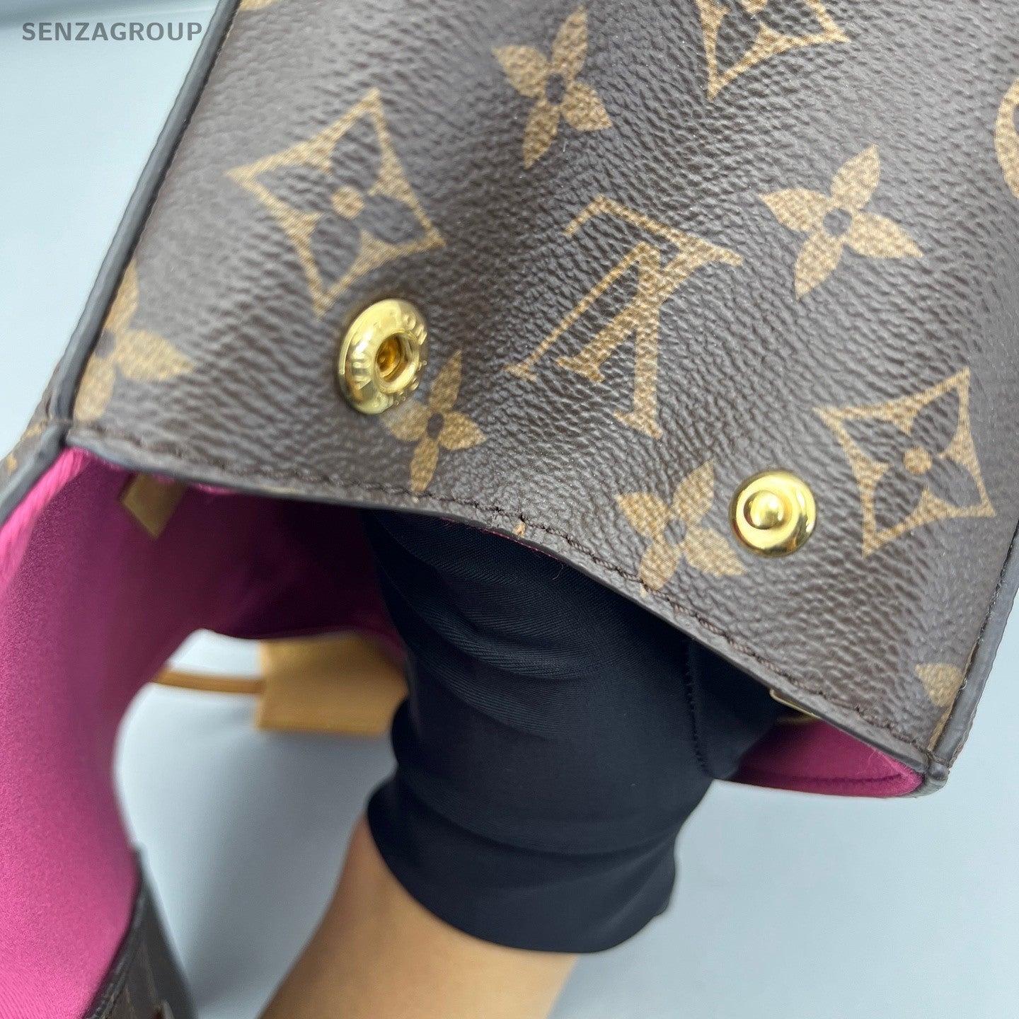 Louis Vuitton Cluny bb PM Monogram Top Handle 2way Shoulder bag Brown Women