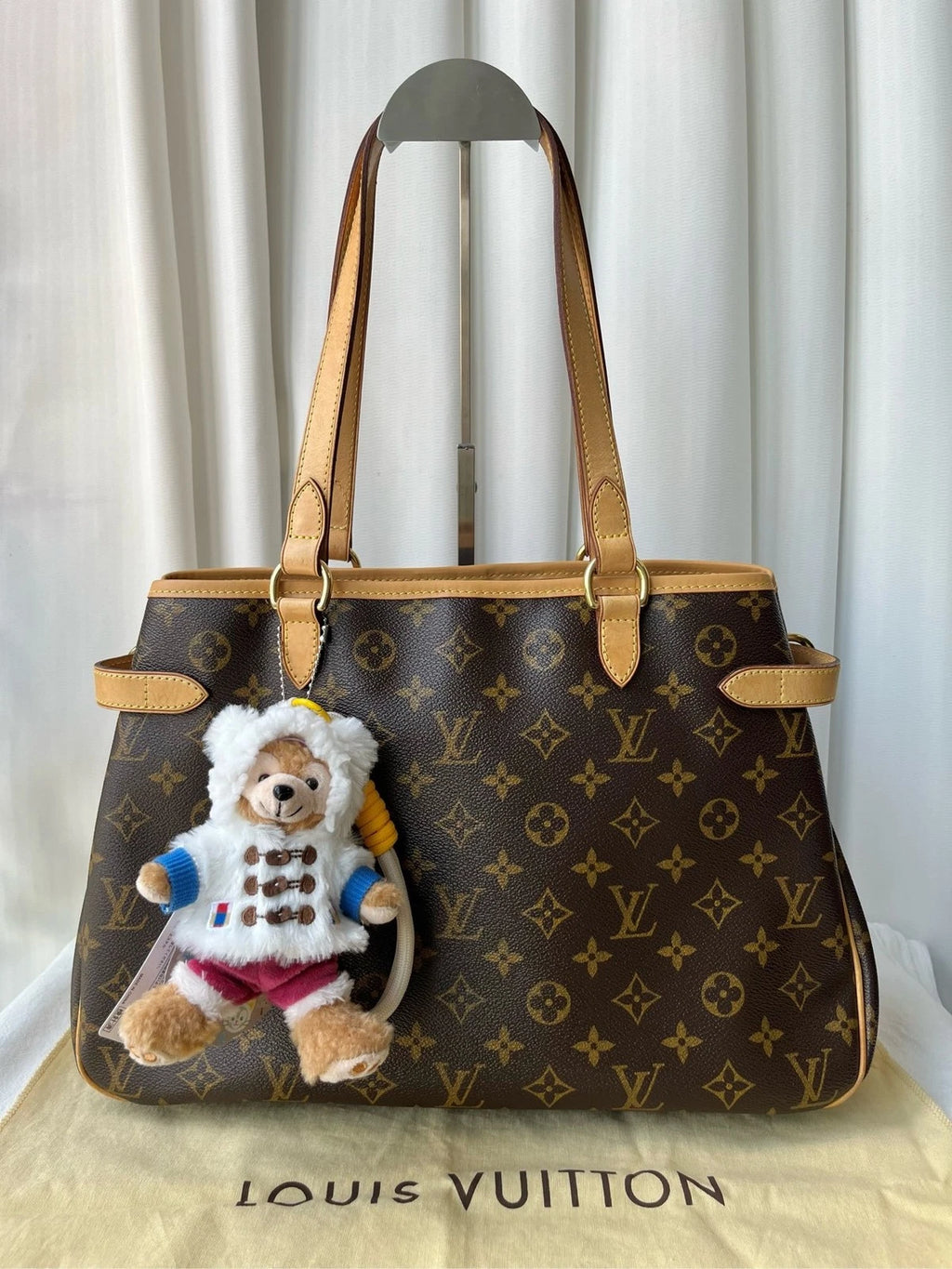 Louis Vuitton Monogram Canvas Tote Handbag Shoulder Bag For Women