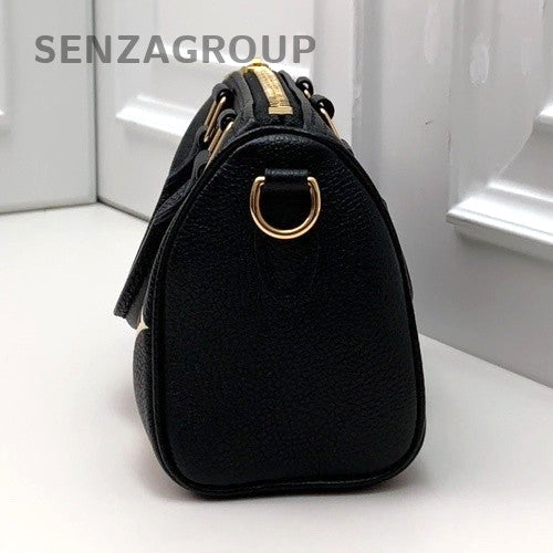 Louis Vuitton speedynano All-Leather Top Handle Shoudler Crossbody Bag Black