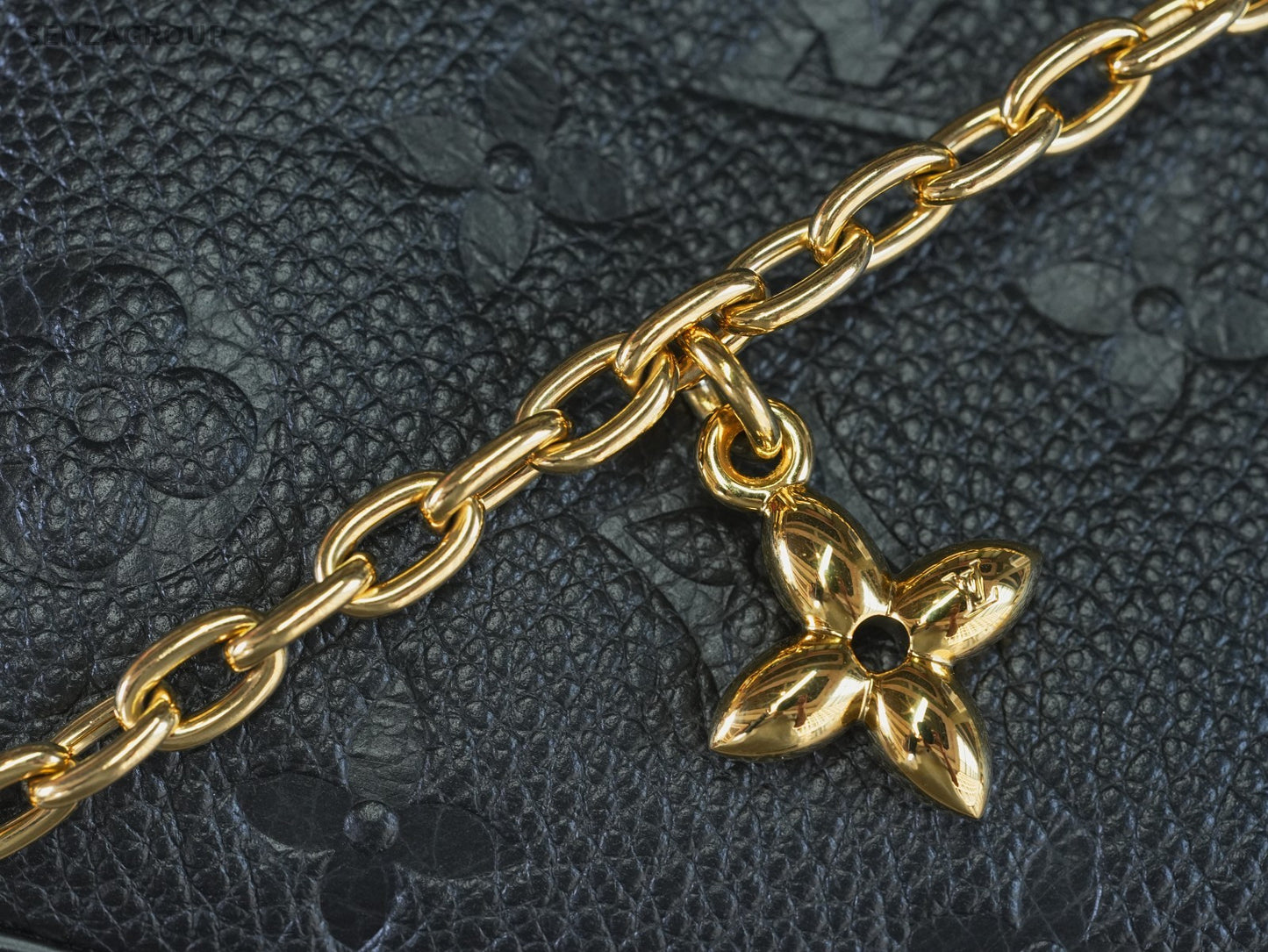 Louis Vuitton Black Monogram Empreinte NANO Madeleine Chain Shoulder bag Women