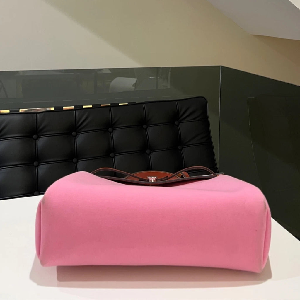 Authentic Hermes Herbag 31 Sakura Pink Casual Tote Shoulder Bag