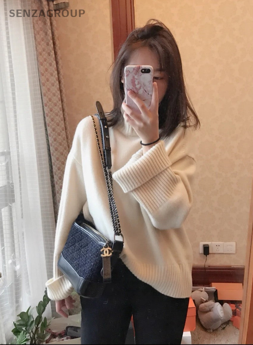 CHANEL Gabrielle PM Tweed Hobo Bag Shoulder Crossbody Bag Women Black
