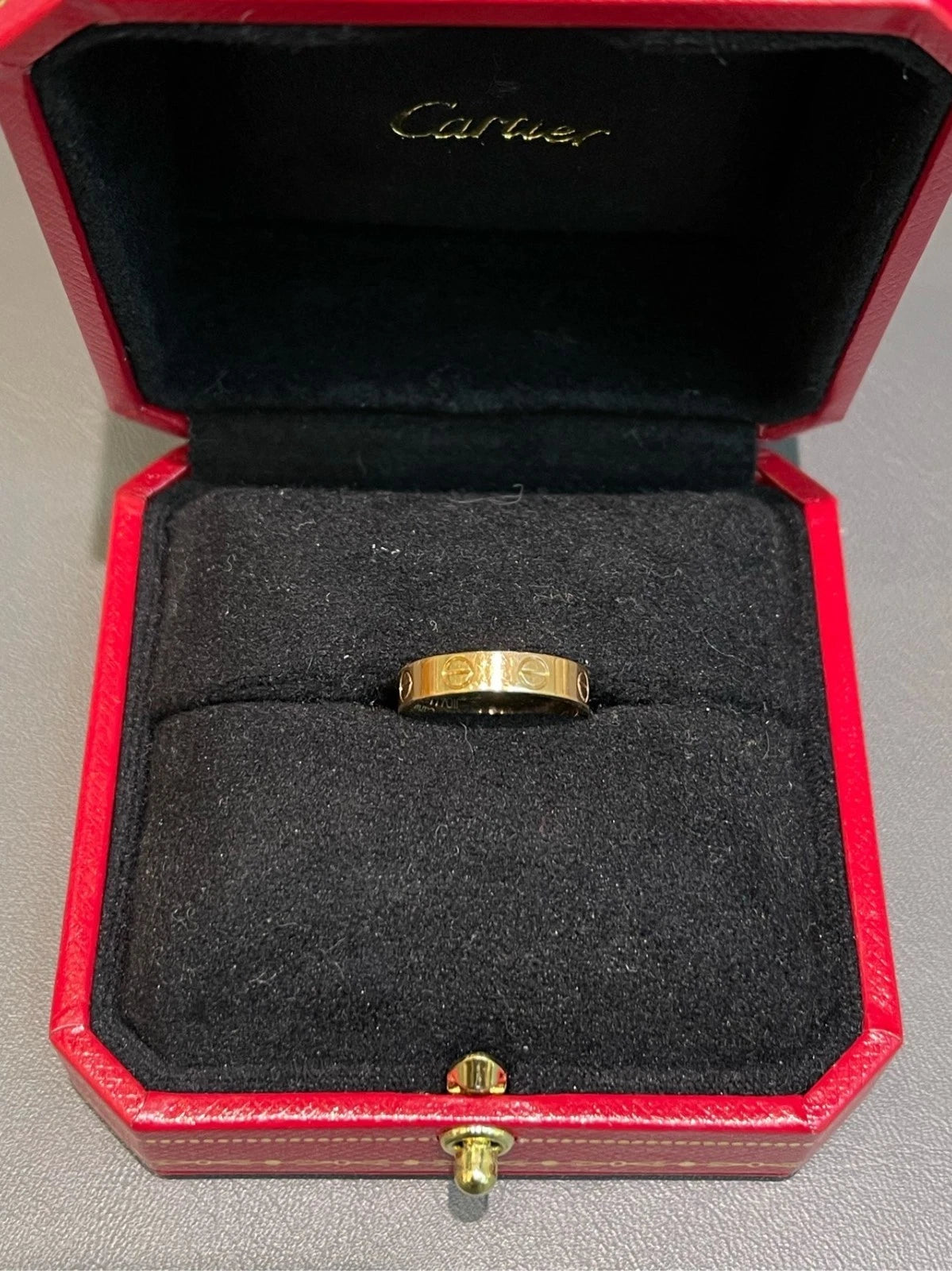 Cartier love Narrow Band Ring 18k Yellow Gold EU47/US4