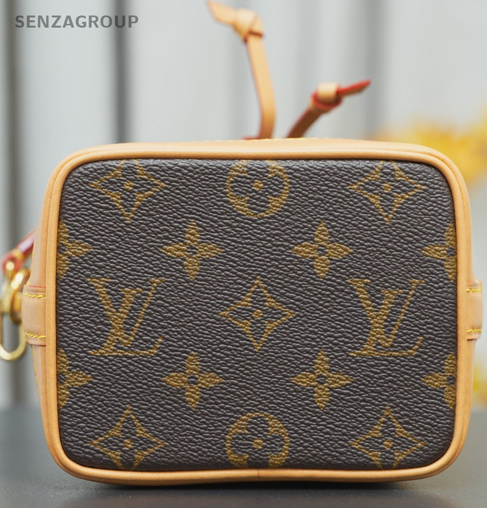 Louis Vuitton M81266 Monogram Coated Canvas Nano Noe Crossbody Bag