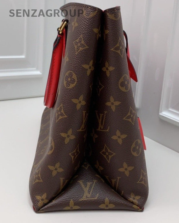 Louis Vuitton flower tote Monogram Shoulder Crossbody Bag Brown Almost Brand New
