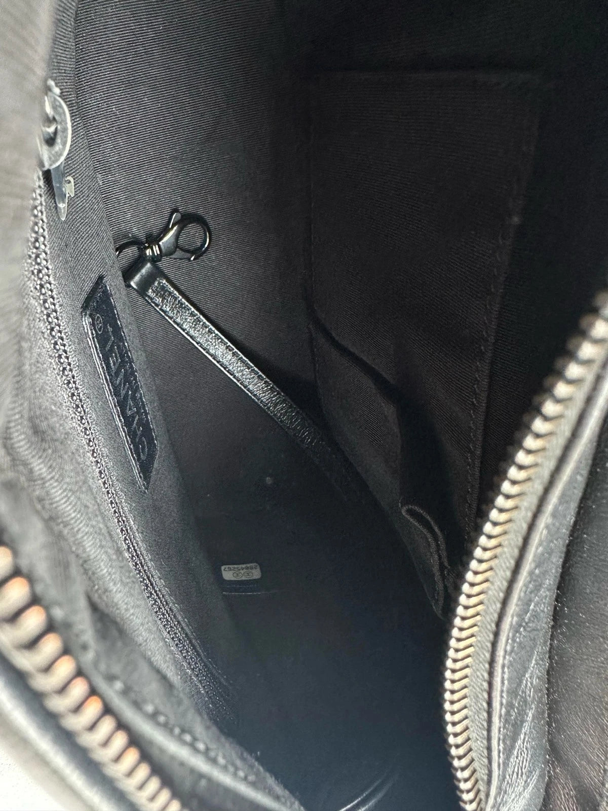 CHANEL So Black Leather Small Crossbody Bag For Women