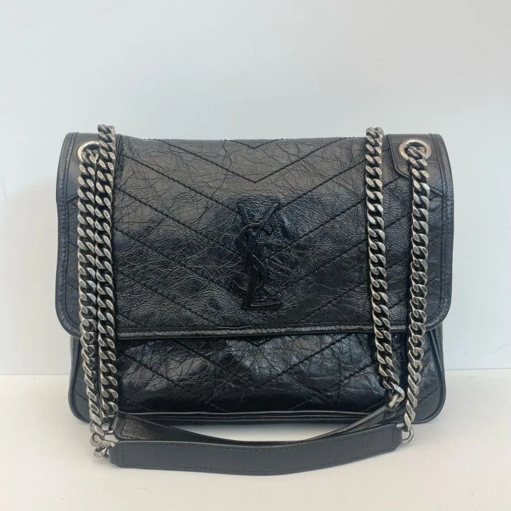Saint Laurent Niki Black Shoulder Bag Crossbody Excellent