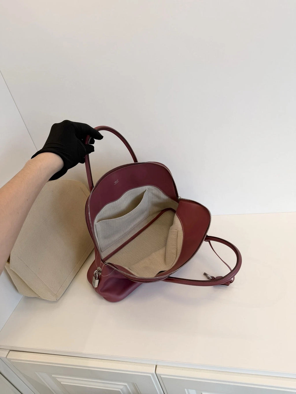 Hermès Bolide Relax 35 Bowling Handbag Daily Tote Rosewood Pink