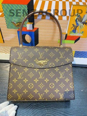 Louis Vuitton Monogram Kelly Handbag Brown Classic Women's Bag